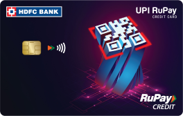 HDFC Bank UPI RuPay Credit Card Fees & Charges